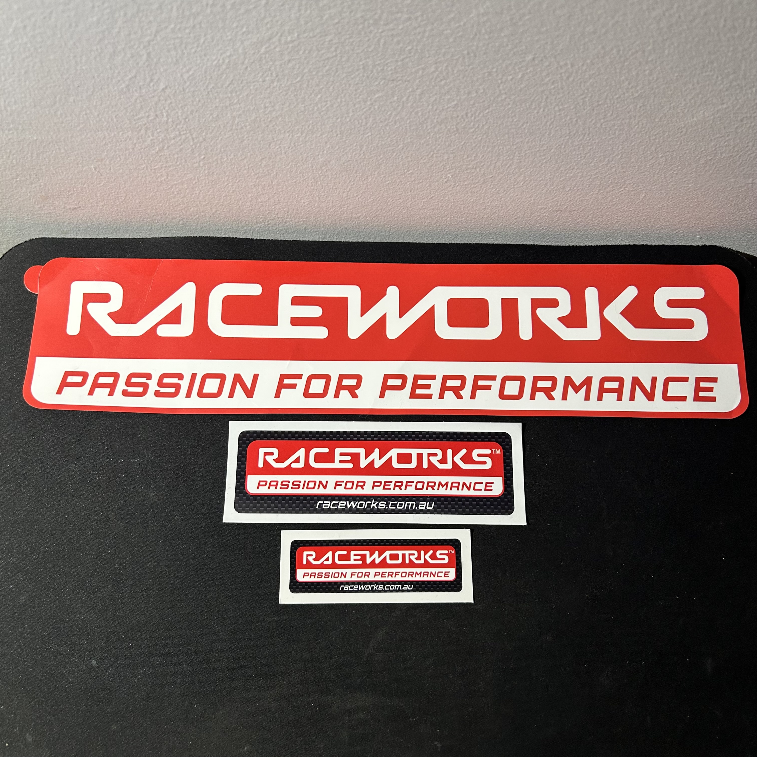 Raceworks stickers